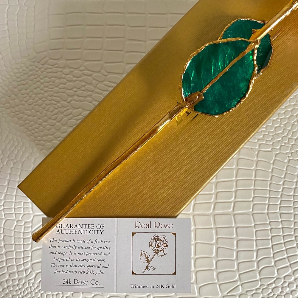 24k Gold Dipped Rose - image 4